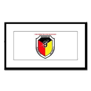 9CB - M01 - 02 - 9th Communication Battalion with Text - Small Framed Print